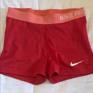 Nike Red Women's Shorts
